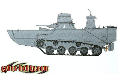 IJN Type 2 (Ka-Mi) Amphibious Tank w/Floating Pontoon Early Production