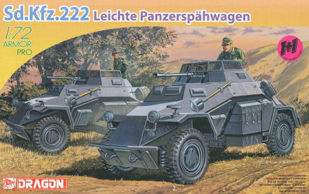 Sd.Kfz.222 Liechte Panzerspaehwagen 1+1 Kit