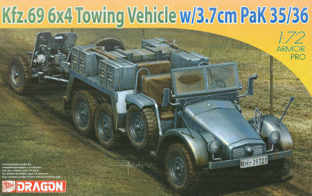 Kfz.69 6x4 Towing Vehicle w/3.7cm PaK 35/36