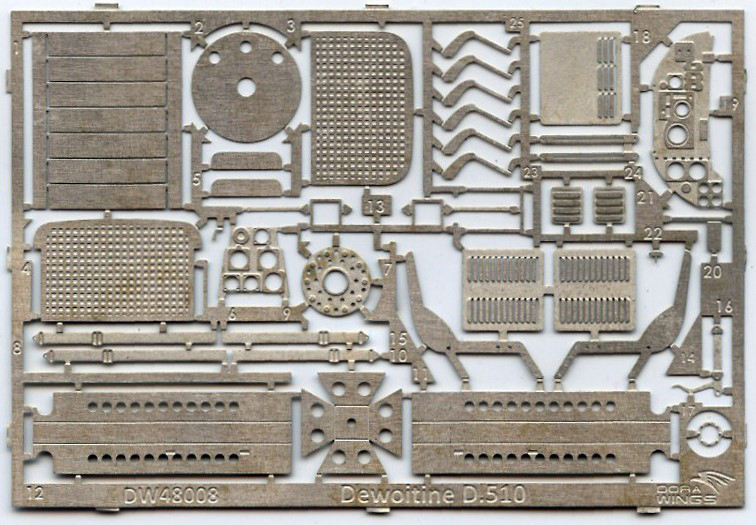 Dora Wings 48008 1/48 Dewoitine D.510 Parts Image 07
