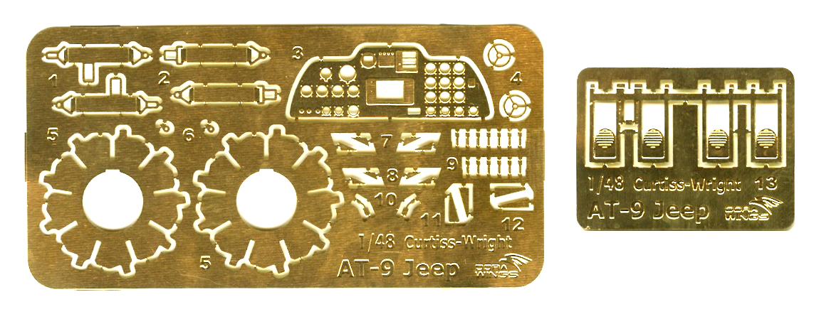Dora Wings 48043 1/48 Curtiss-Wright AT-9 Jeep Parts Image 06