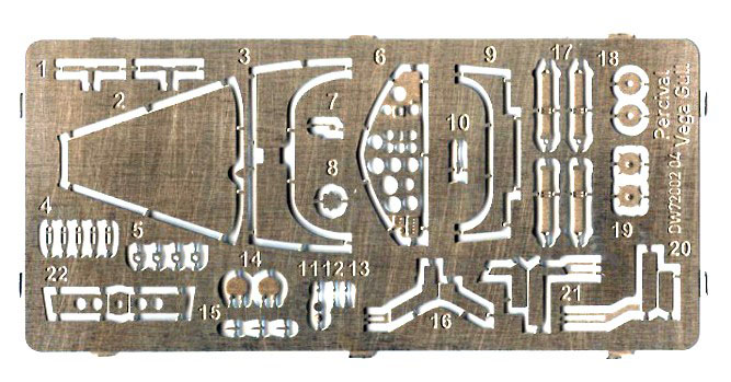 Dora Wings 72004 1/72 Percival Vega Gull Parts Image 05