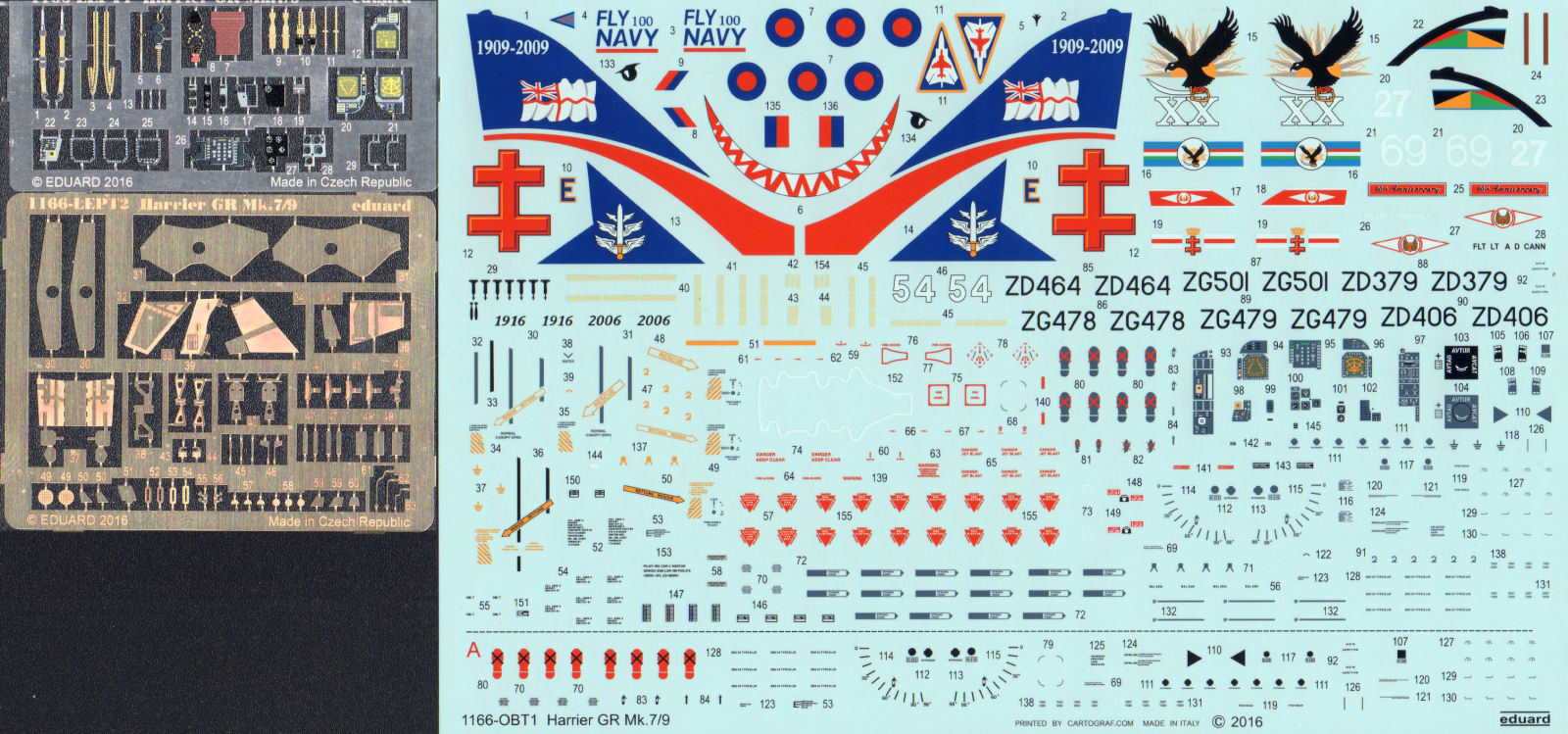 Eduard 1166 1/48 Harrier GR.7/9 Kit First Look Image 06