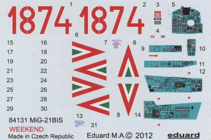 Eduard 84131 1/48 MiG-21bis Weekend Image 05