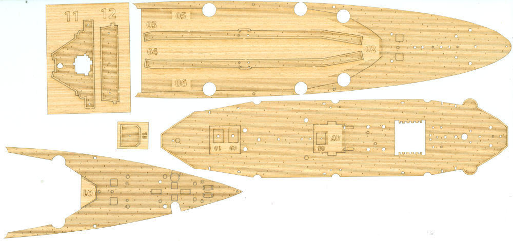 Encore Models 85001 1/232 Protected Cruiser USS Olympia Parts Image 06