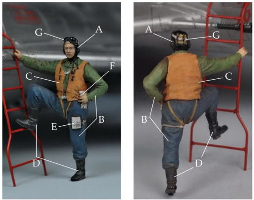 Chinese PLA Pilot (Standing Pose) Kit