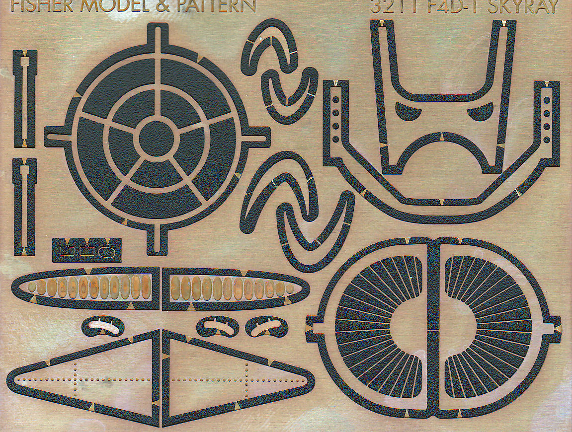 Fisher Model and Pattern 3212 1/32 Douglas F4D-1 Skyray Parts Image 09