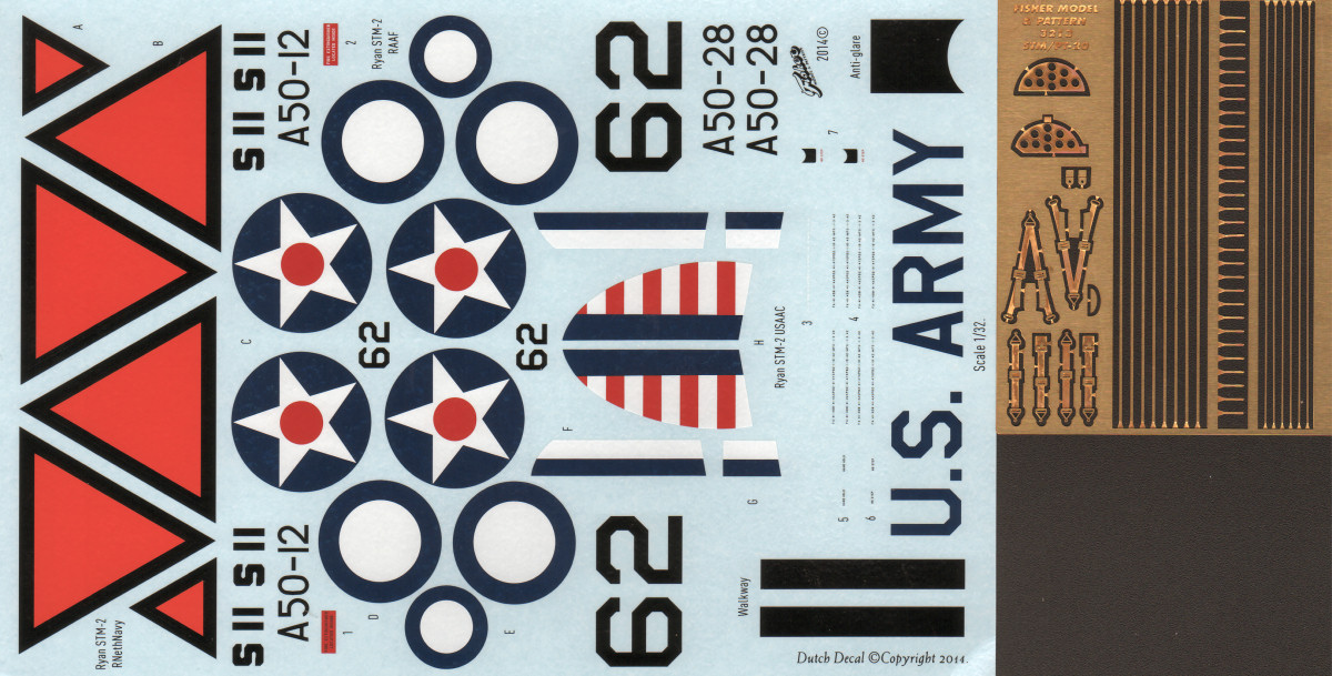 Fisher Model and Pattern 3213 1/32 Ryan STM-2/PT-20 Parts Image 07