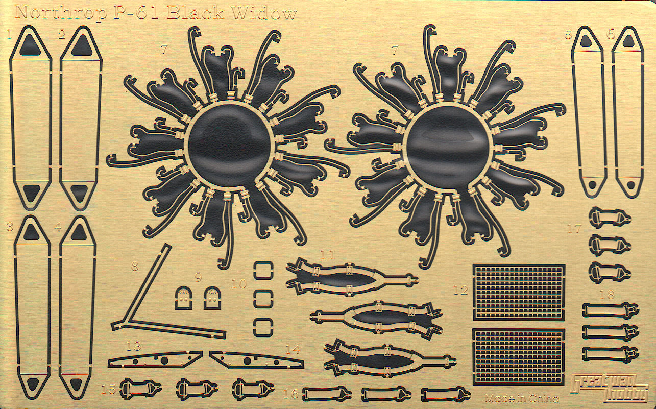 Great Wall Hobby 4810 1/48 P-61B Black Widow Parts Image 05