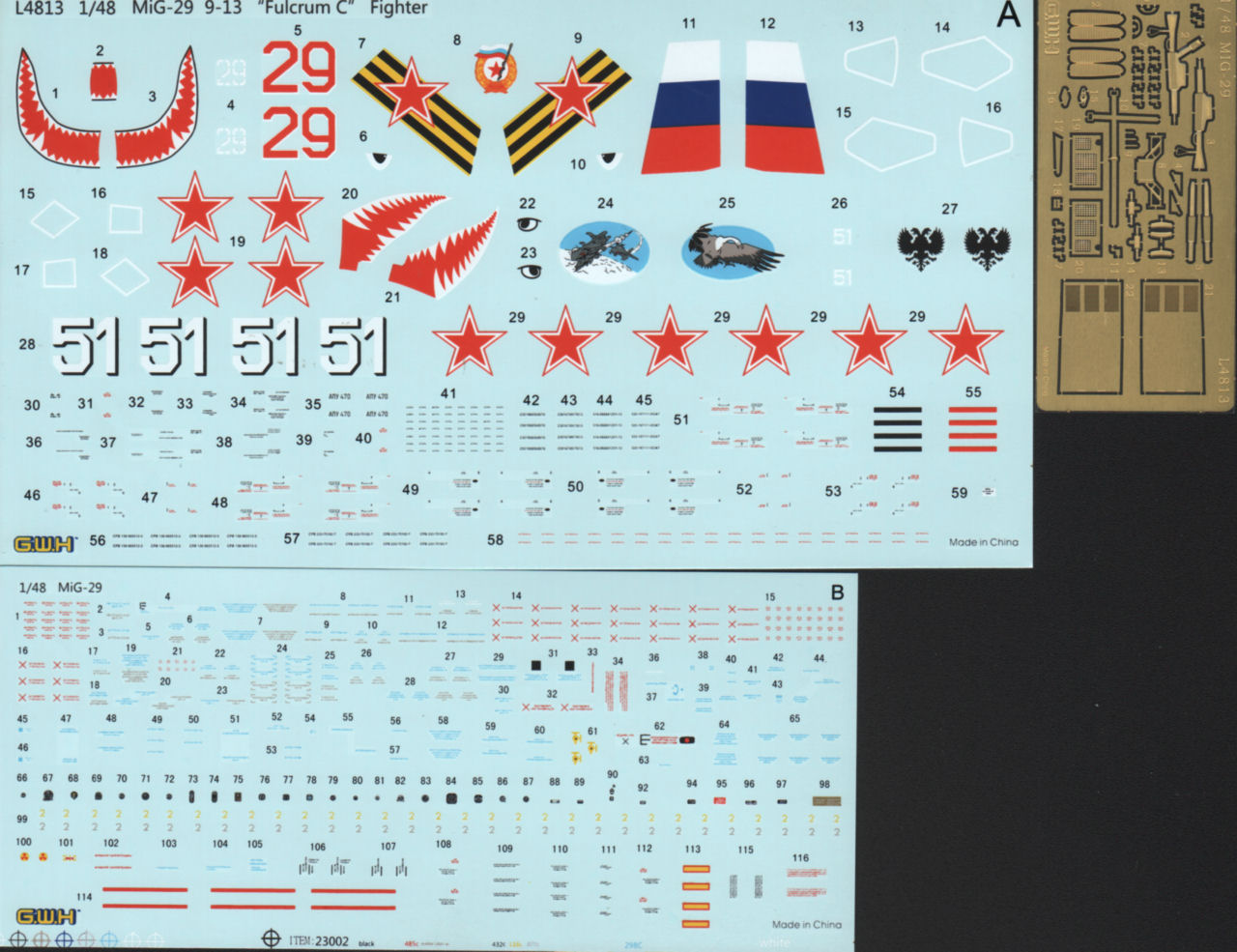 Great Wall Hobby 4813 1/48 MiG-29 9-13 Fulcrum C Parts Image 06