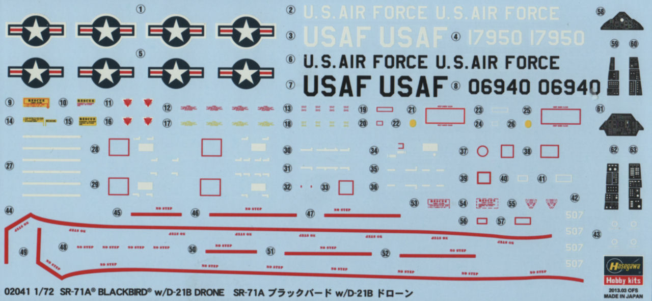 Hasegawa 02041 1/72 Lockheed SR-71A Blackbird w/D-21B Drone First Look Image 03