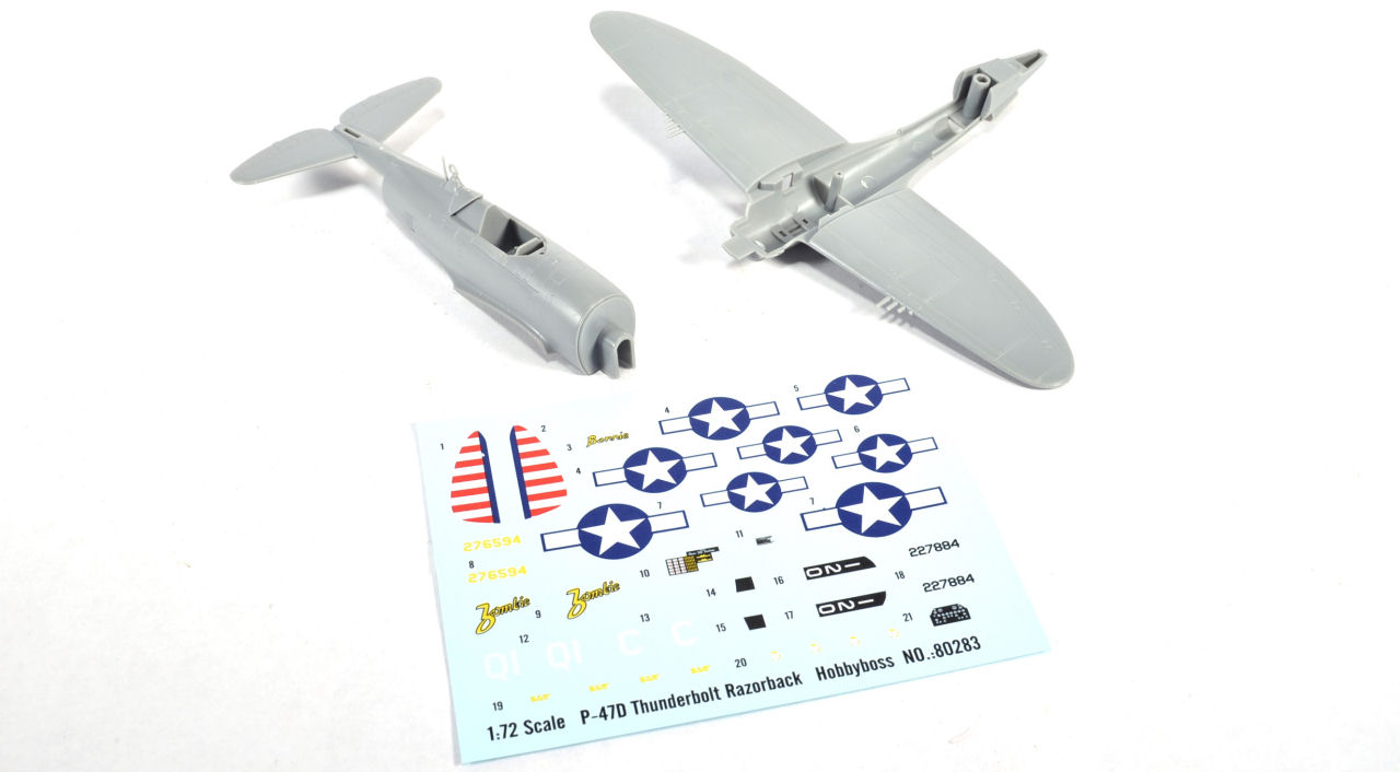 Hobby Boss 80283 1/72 P-47D Thunderbolt Razorback Kit Review Image 01