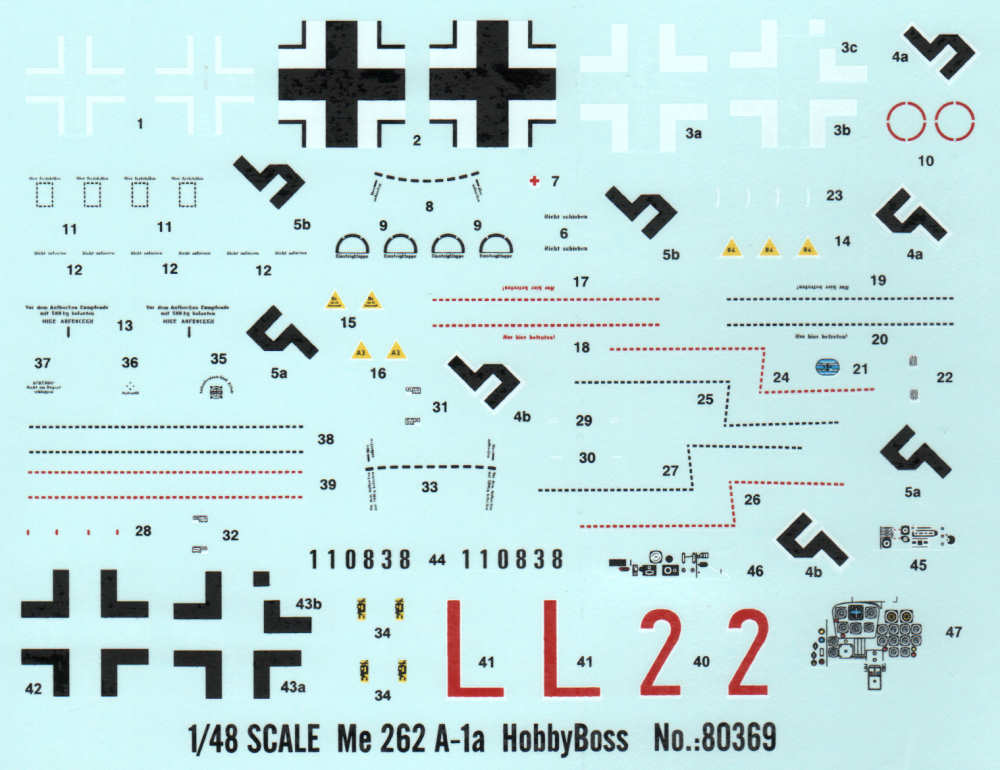 Hobby Boss 80369 1/48 Me 262A-1a Schwalbe Kit Image 06