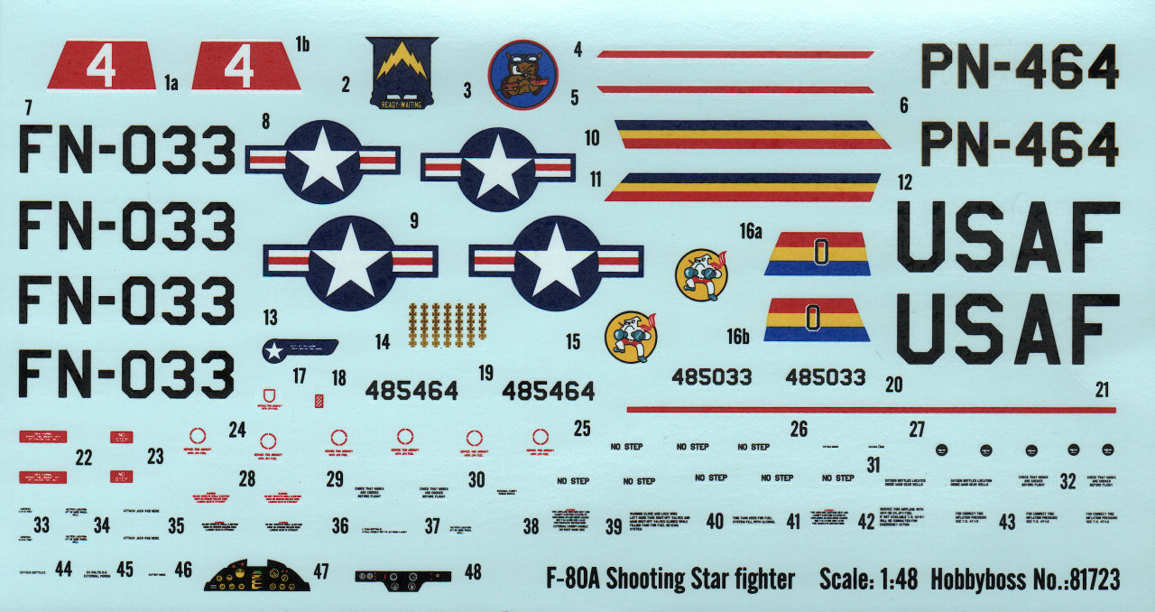 Hobby Boss 81723 1/48 F-80A Shooting Star Kit Image 04