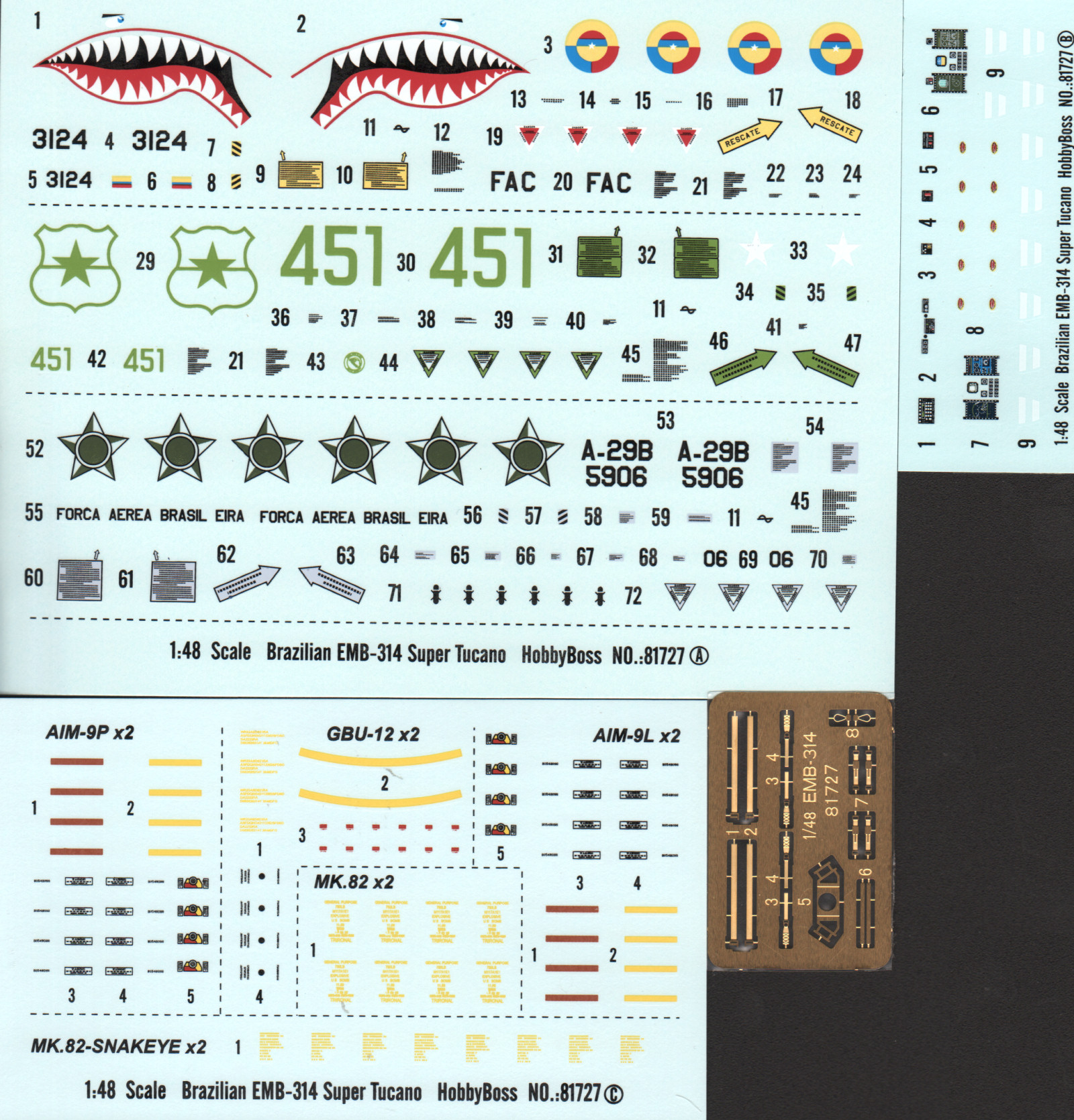 Hobby Boss 81727 1/48 EMB-314 Super Tucano Kit Image 04