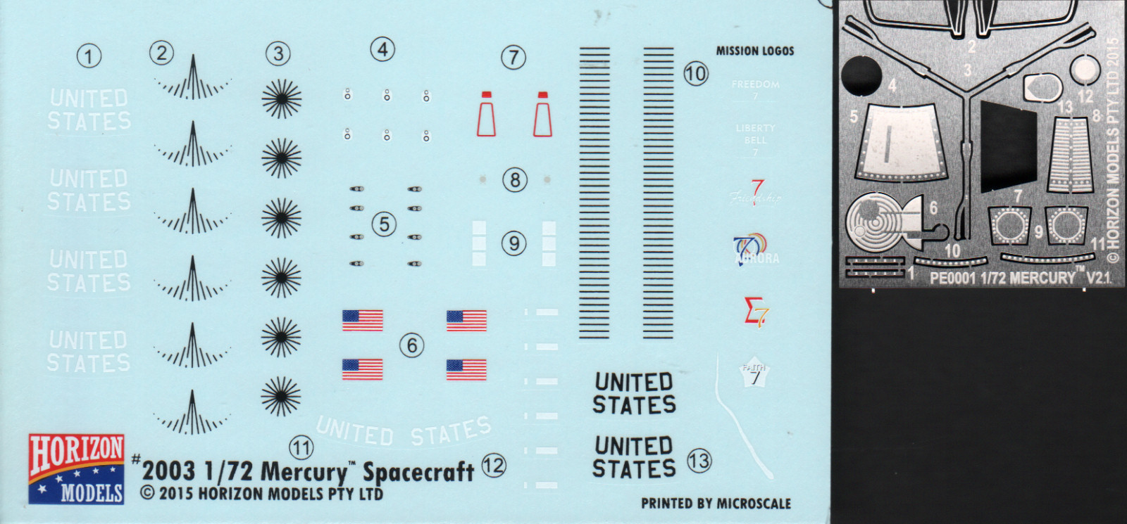 Horizon Models 2003 1/72 Mercury Spacecraft Kit First Look Image 02