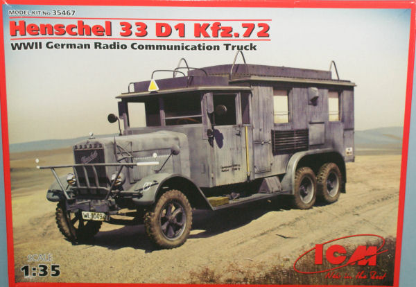 ICM 1/35 Henschel 33D1 Kfz.72 Radio Communication Truck
