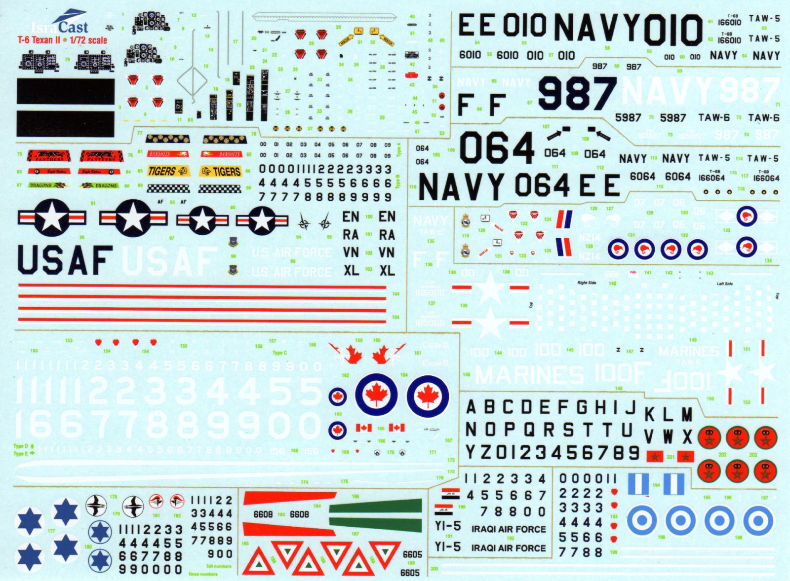 IsraCast 72006 1/72 T-6A/B Texan II Parts Image 02