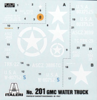 2½ ton 6x6 Water Tank Truck Kit