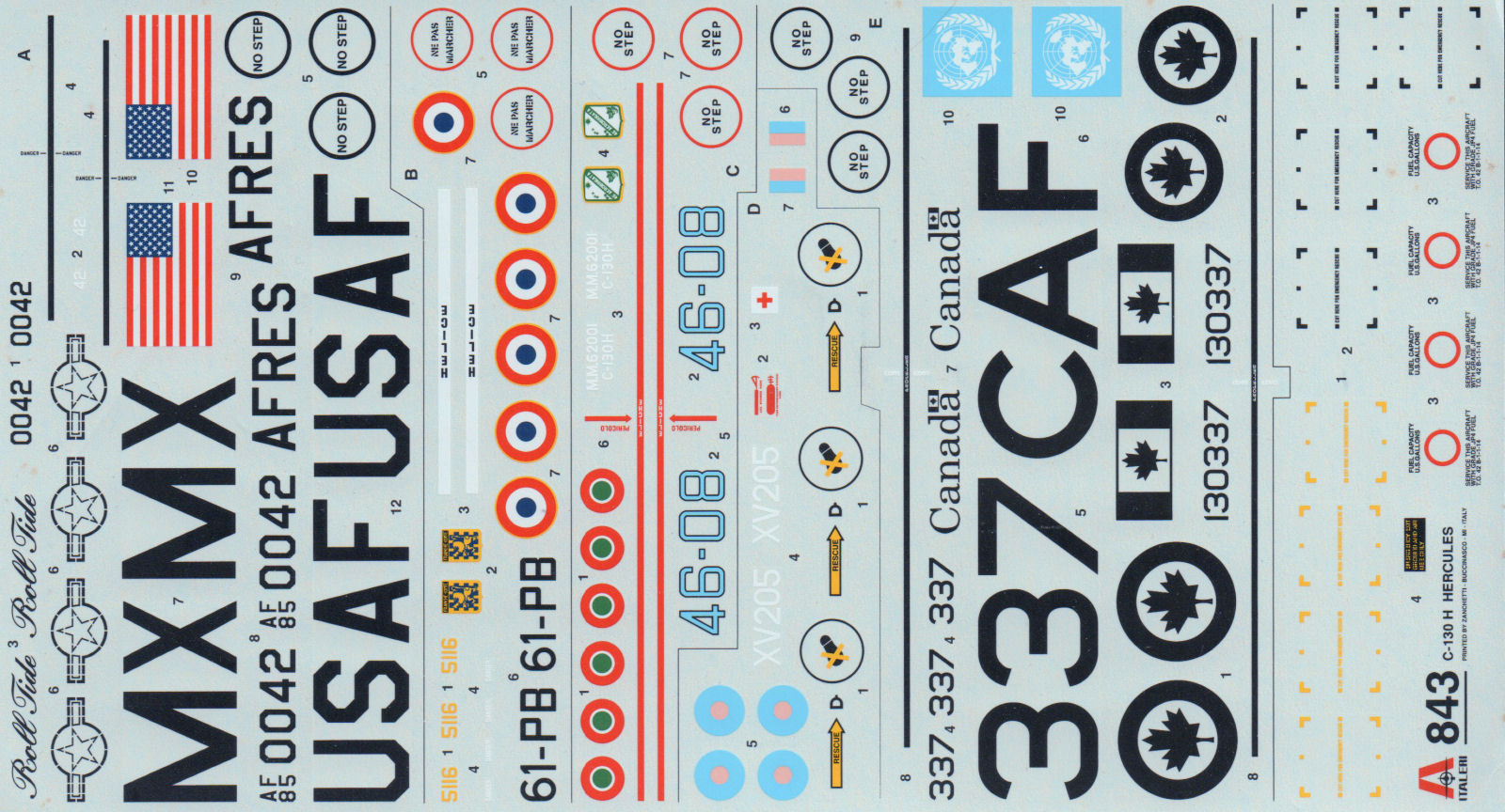 Italeri 0843 1/48 C-130H Hercules Parts Image 10