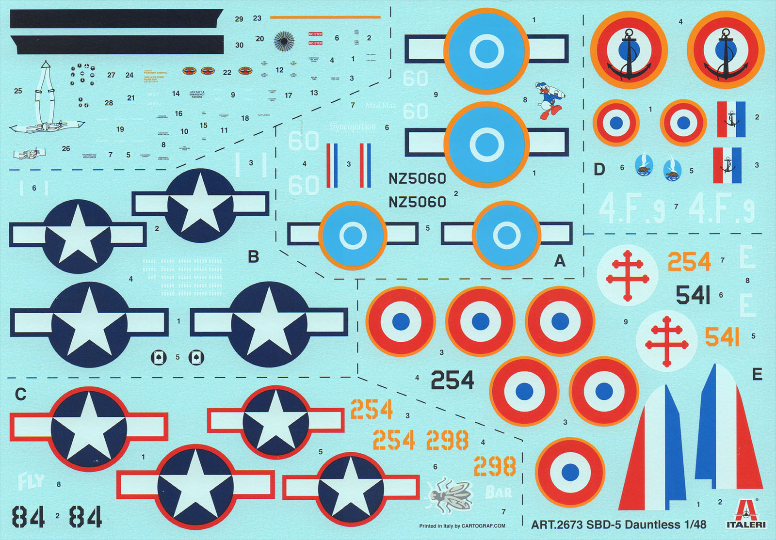 Italeri 2673 1/48 SBD-5 Dauntless Parts Image 04