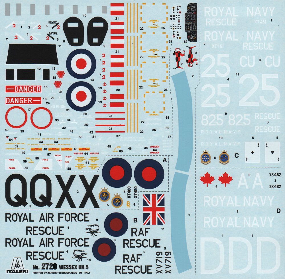Italeri 2720 1/48 Wessex HU.5 Parts Image 05