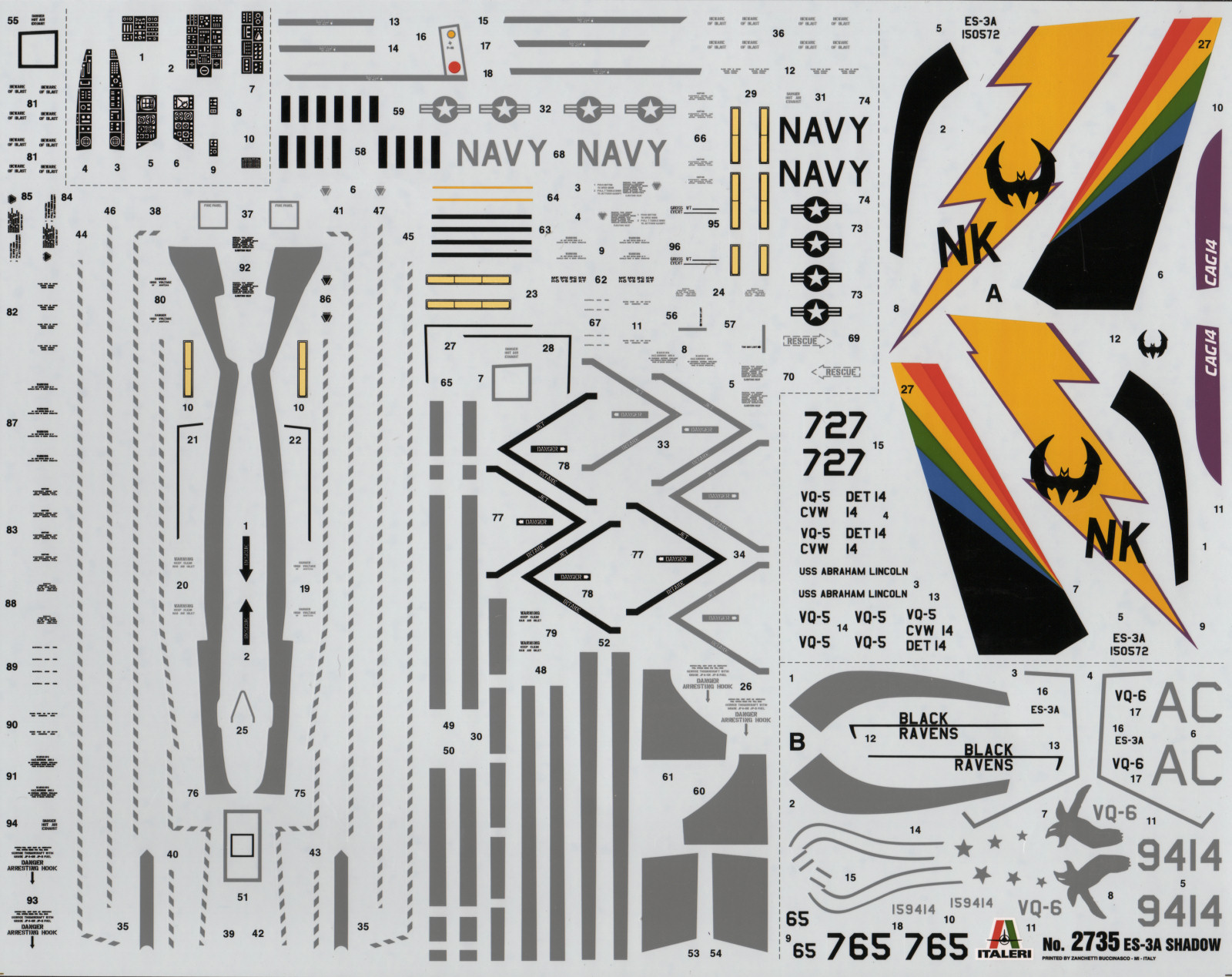 Italeri 2735 1/48 ES-3A Shadow Parts Image 05