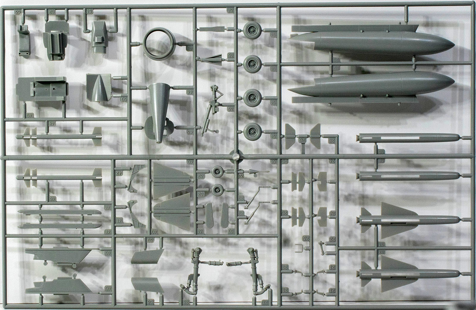 Italeri 2790 1/48 'Bye Bye Mirage F.1' Parts Image 03