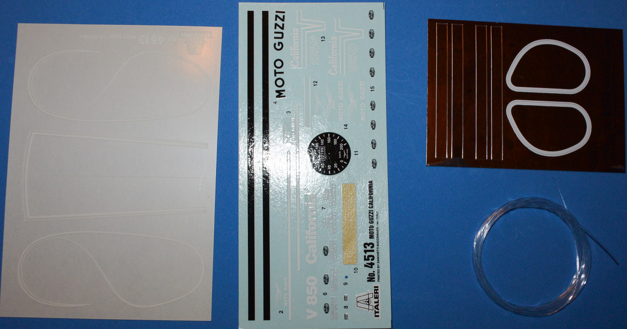 Italeri 4513 1/6 Moto Guzzi V850 California Parts Image 23