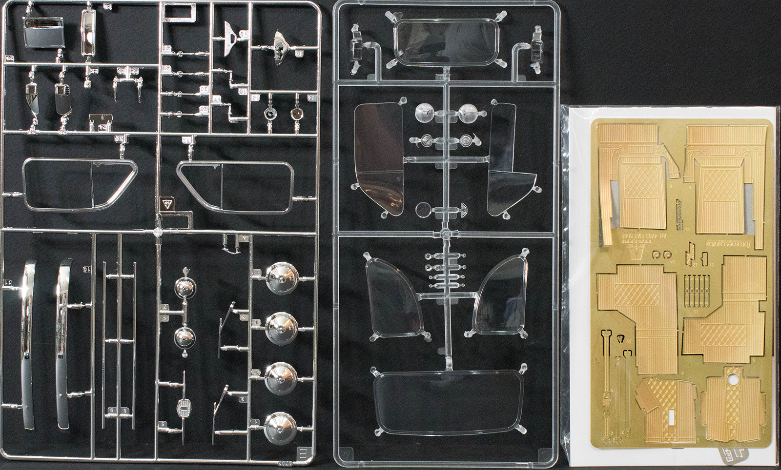 Italeri 4703 1/12 '68 Fiat 500F Parts Image 07