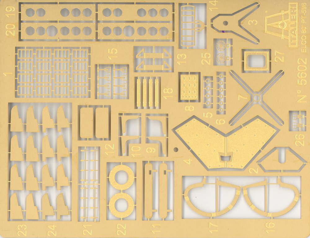 Italeri 5602 1/35 Elco 80' Torpedo Boat PT-596 Parts Image 07