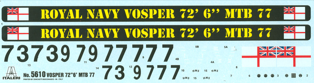 Italeri 5610 1/35 Vosper MTB 77 Parts Image 08