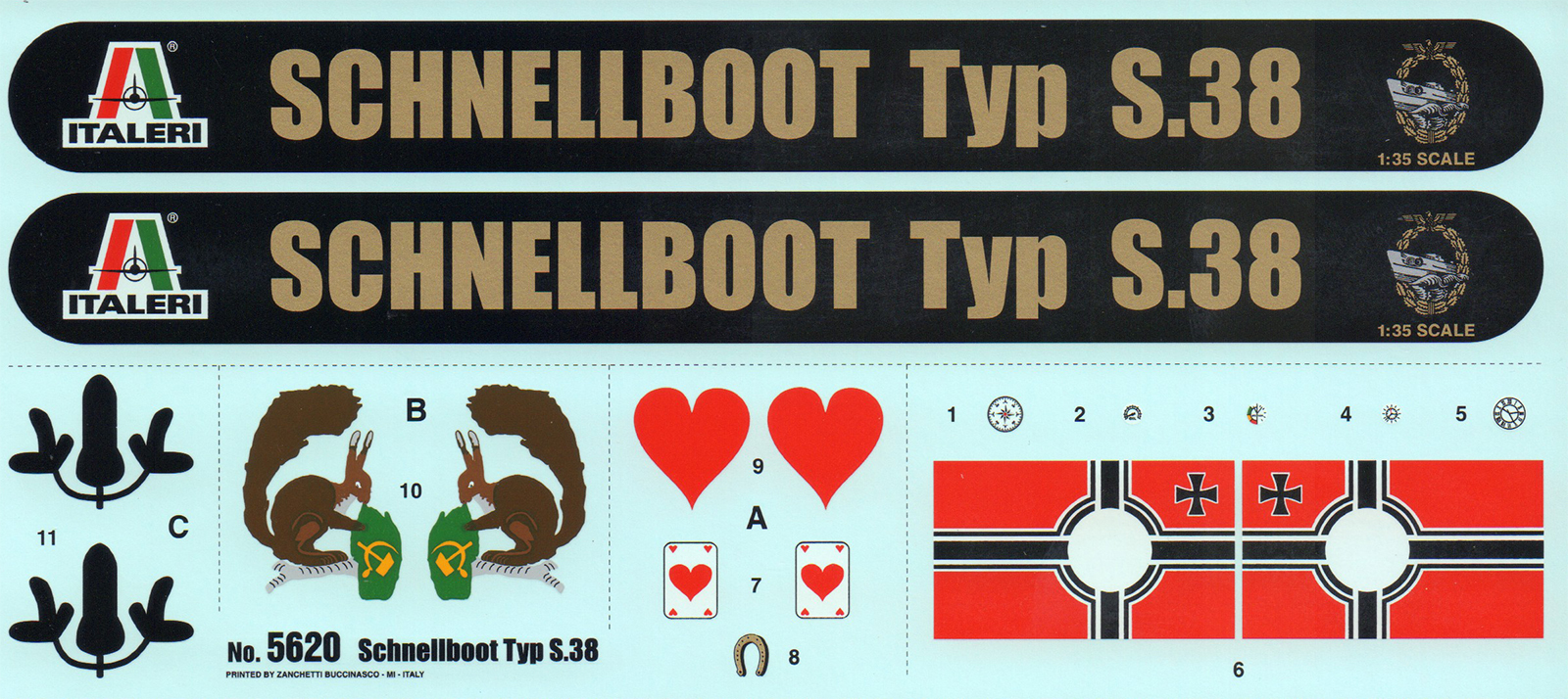 Italeri 5620 1/35 Schnellboot Typ S-38 Parts Image 09