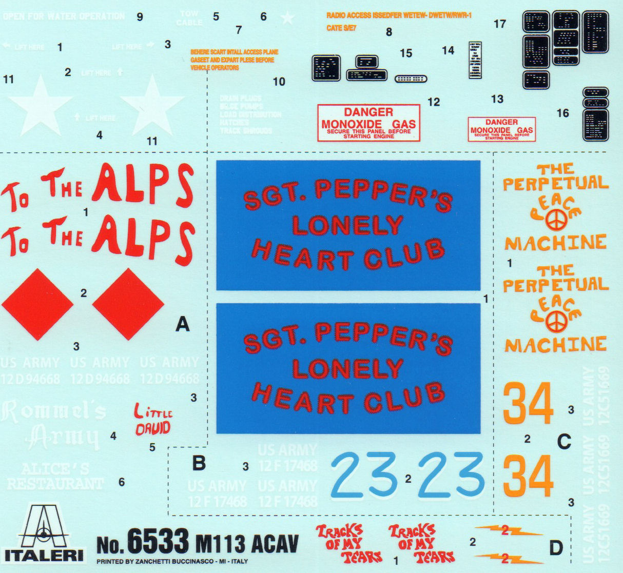 Italeri 6533 1/35 M113 ACAV Parts Image 04