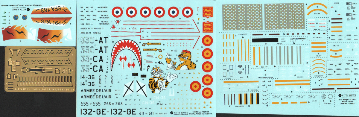 Kitty Hawk Models 80111 1/48 Mirage F.1CR/CT Review Image 06