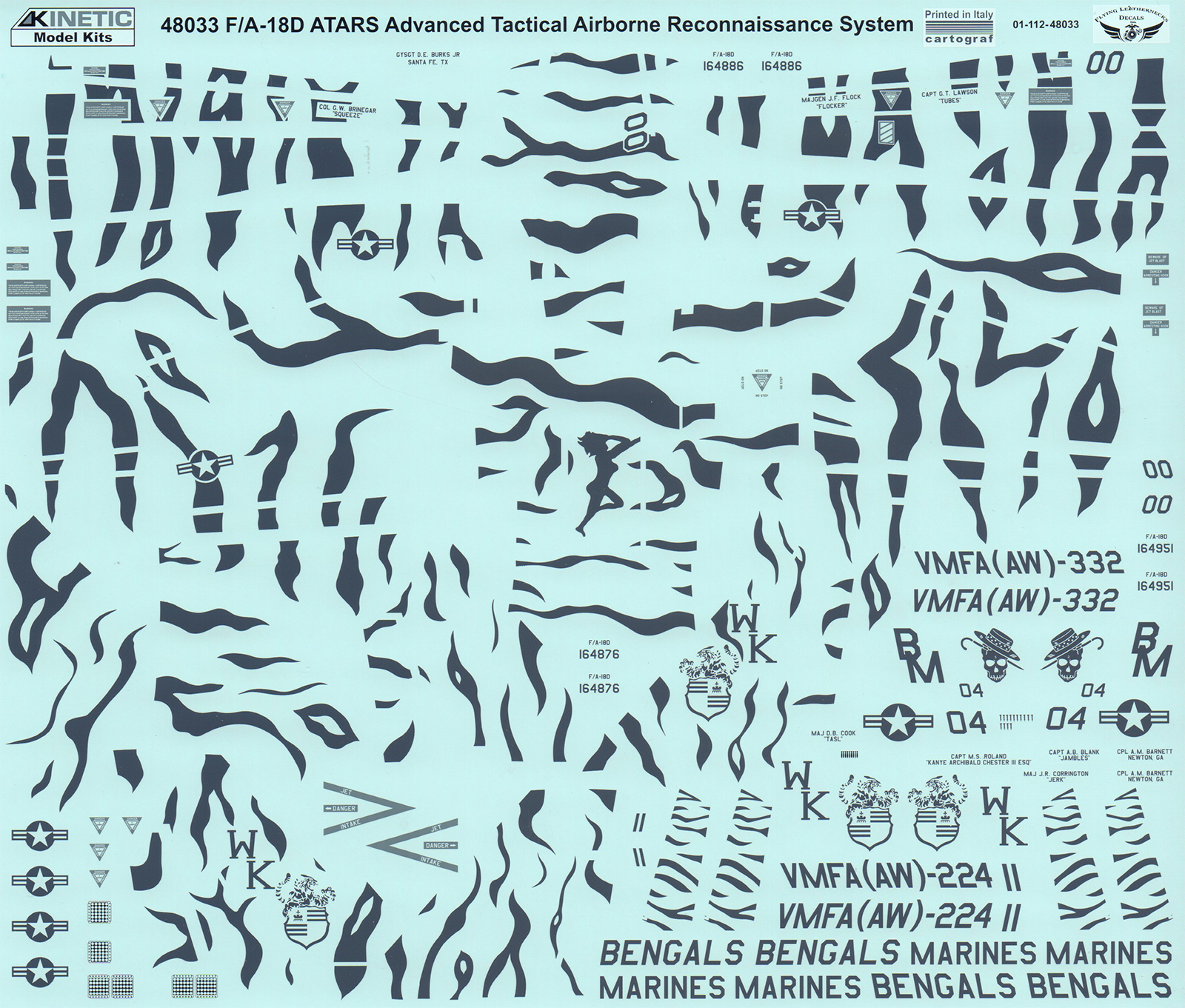 Kinetic 48033 1/48 F/A-18D ATARS Hornet Parts Image 08