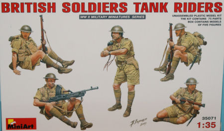 British Soldiers Tank Riders