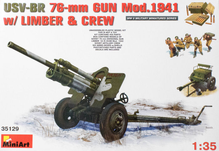 USV-BR 76mm Gun Mod.1941 w/Limber and Crew