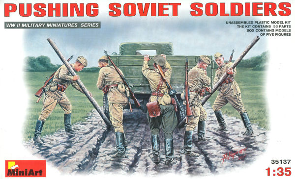 Pushing Soviet Soldiers