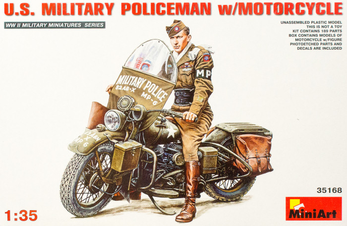 US Military Policeman w/Motorcycle