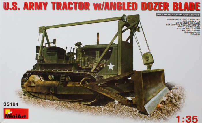 US Army Tractor w/Angled Dozer Blade