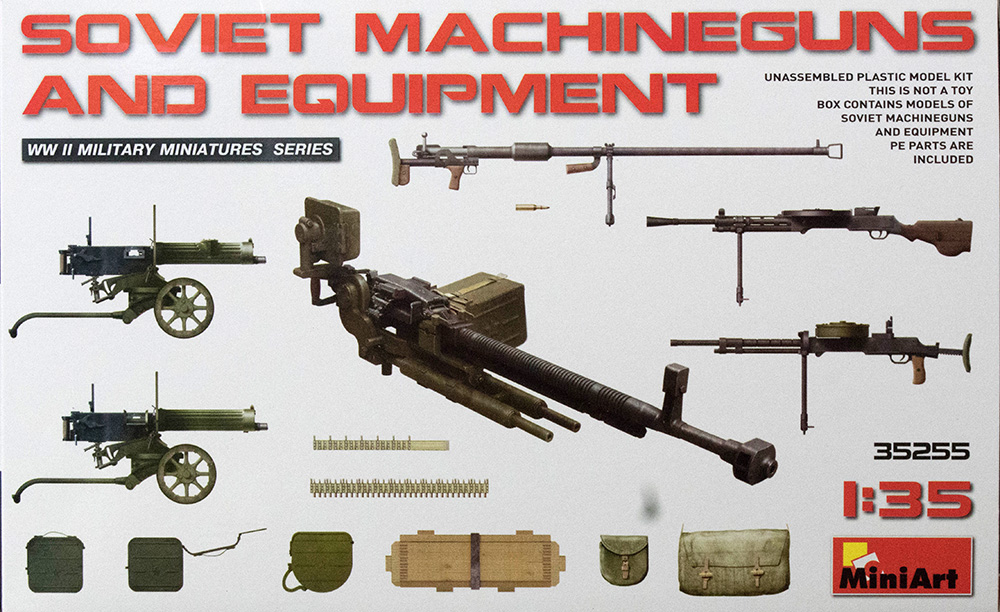 Soviet Machine Guns w/Equipment and Ammo Boxes