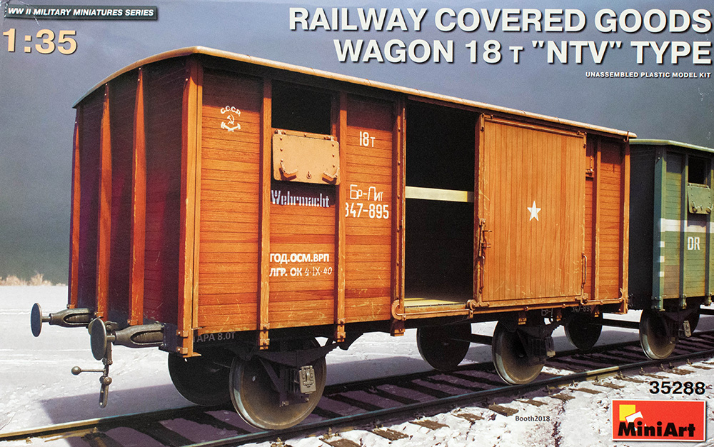 Railway Covered Goods Wagon 18t 'NTV' Type