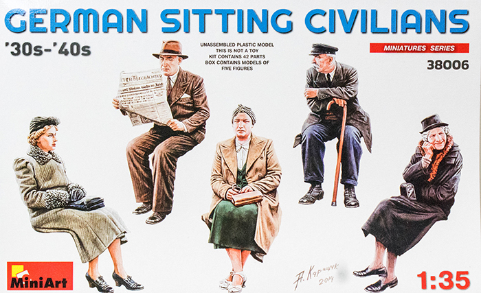 German Sitting Civilians