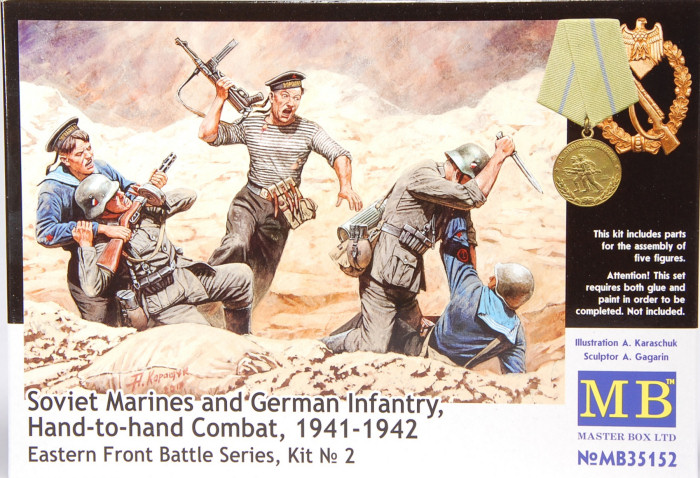 Soviet Marines and German Infantry, Hand to Hand Combat, 1941-1942