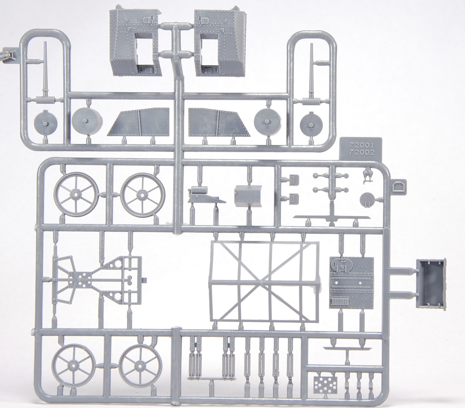 Master Box 72001 1/35 MK 1 ‘Male’ British Tank, Somme Battle Period, 1916 Parts Image 01