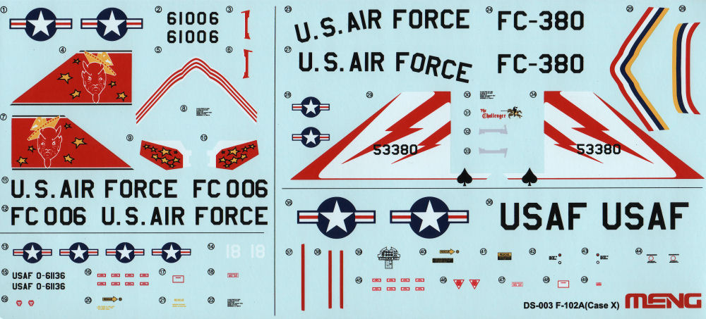 Meng DS003 1/72 Convair F-102A Delta Dart Case X Wing Review Image 05