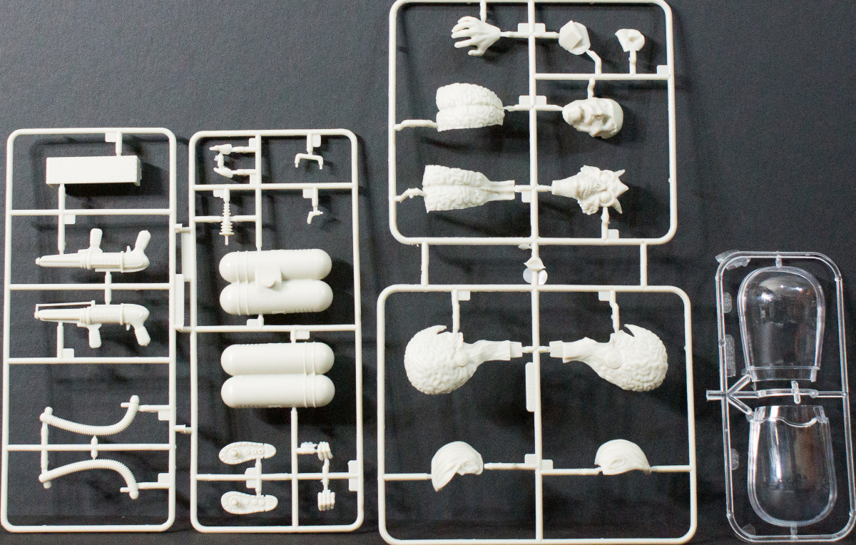 Moebius Models 0936 1/8 Mars Attacks Martian Warrior Parts Image 02