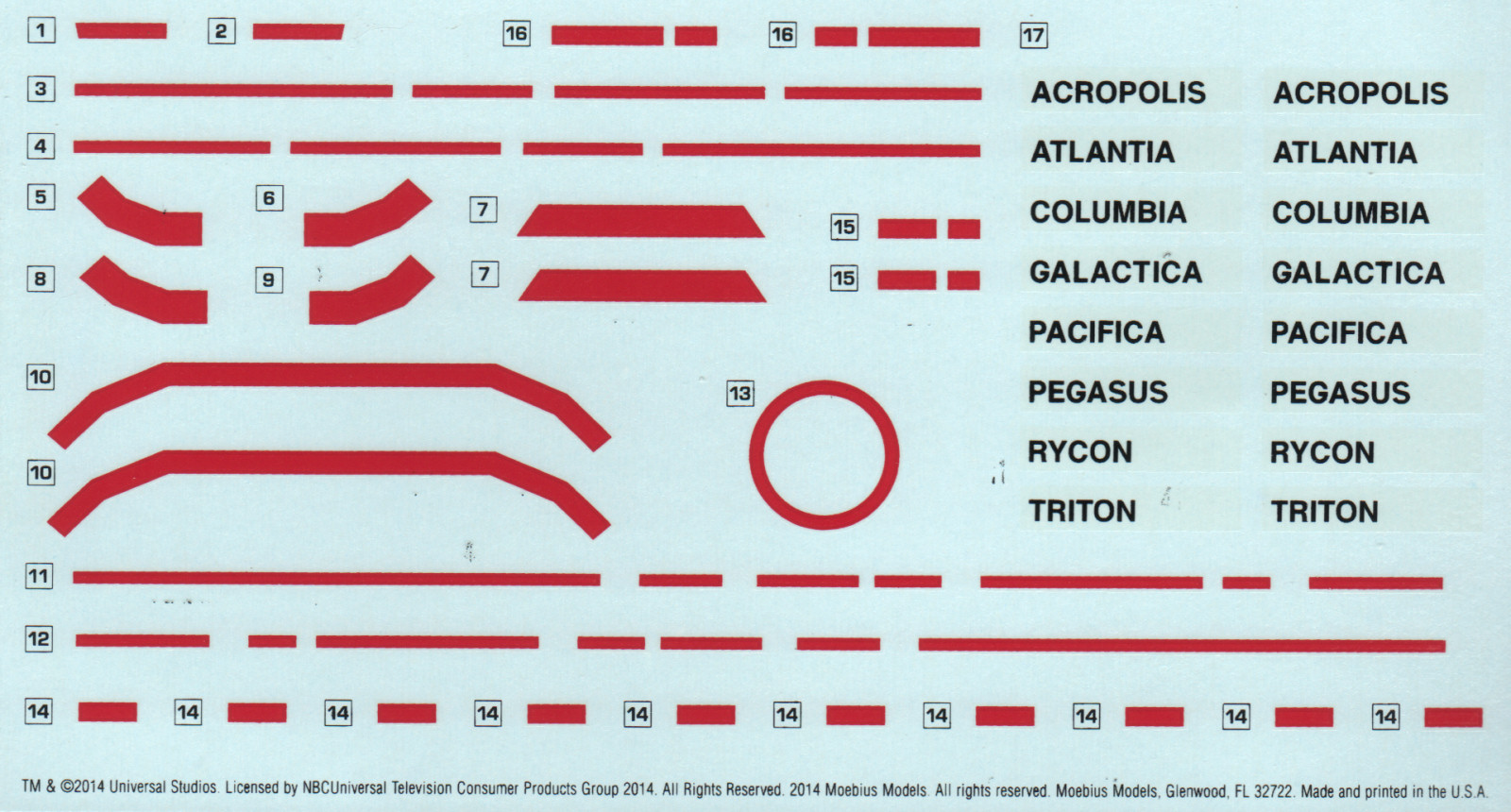 Moebius Models 0942 1/4105 Battlestar Galactica First Look Parts Image 06