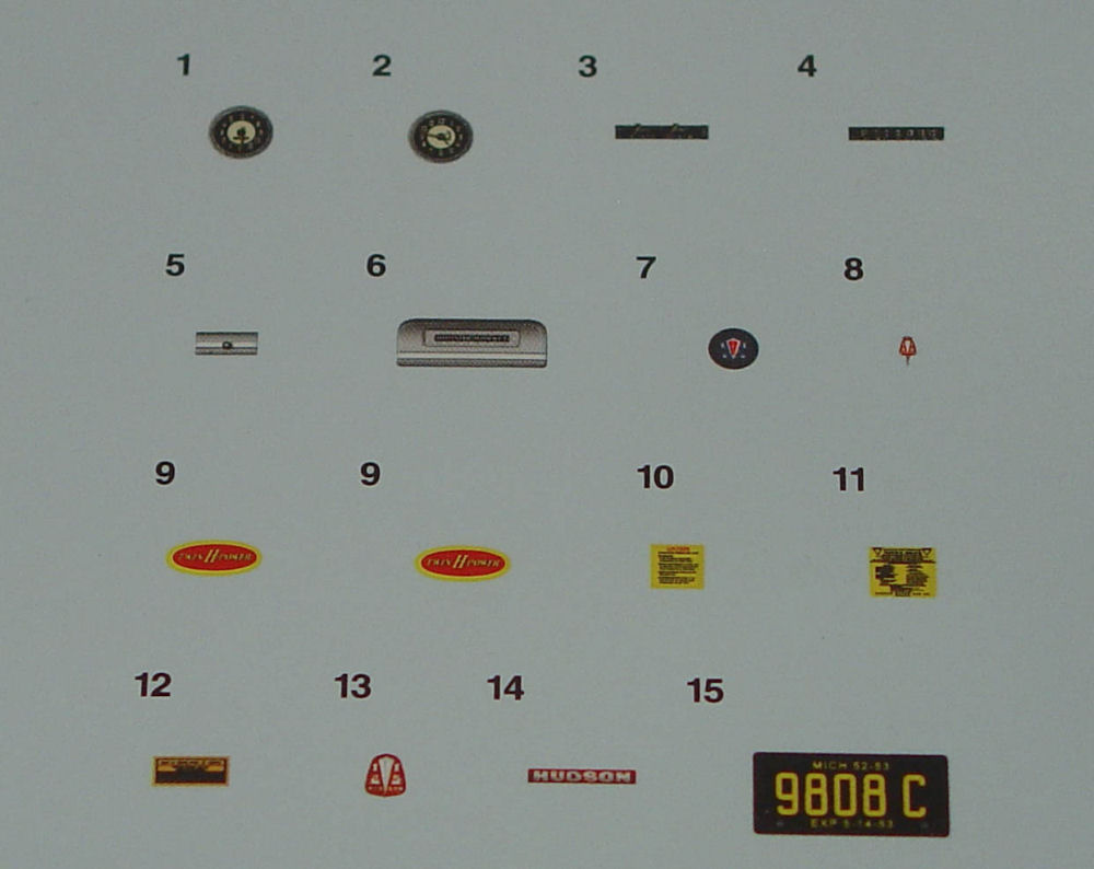 Moebius Models 1204 1/25 1952 Hudson Hornet Convertible First Look Parts Image 07
